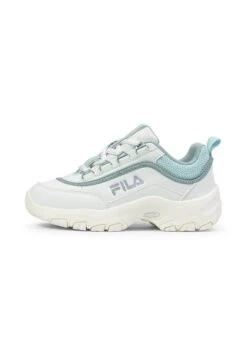 Fila STRADA LOGO - Sneaker Low - White/blue Glow/marshmallow