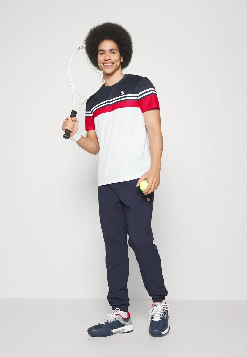 Fila MALTE - Sport T-shirt - White/red 4 Fila MALTE - Sport T-shirt - White/red – Bild 2