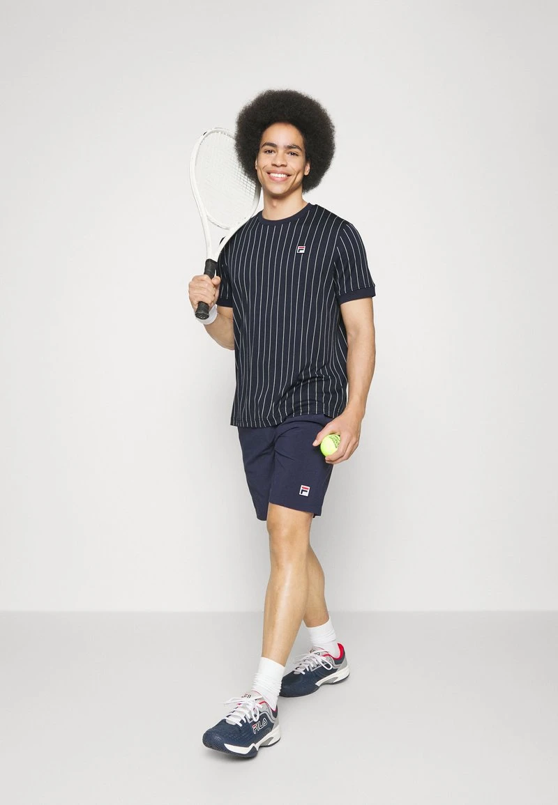 Fila STRIPES - T-Shirt Print - Navy/white 4 Fila STRIPES - T-Shirt Print - Navy/white – Bild 2