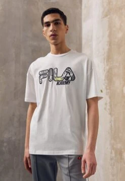 Fila VR46 OVERSIZED TEE - T-Shirt Print - Bright White