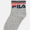 Fila JUNIOR QUARTER UNISEX 6 PACK - Socken - Grey -Fila Verkaufe fa016730be5f4ada824def7d1caefe8f