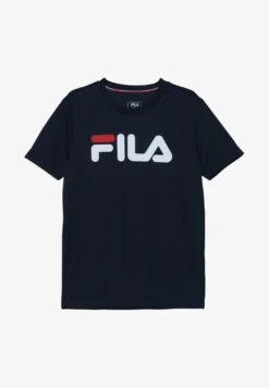 Fila LOGO KIDS UNISEX - Sport T-shirt - Peacoat Blue -Fila Verkaufe faeb1959145a46a79520b075387e6db6