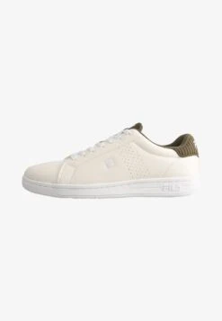Fila CROSSCOURT - Sneaker Low - Marshmallow / Covert Green