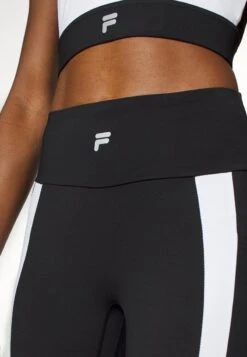 Fila RABENAU HIGH WAIST - Tights - Black Beauty/lucent White -Fila Verkaufe fd5b6fe199e045c48bb718bfad378eff